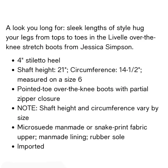 Jessica Simpson Over The Knee Boots 🤩 - Picture 7 of 7